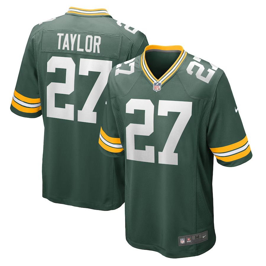 Men Green Bay Packers #27 Patrick Taylor Nike Green Game Player NFL Jersey->green bay packers->NFL Jersey